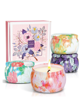 Scented Soy Candles Gift Set - 4